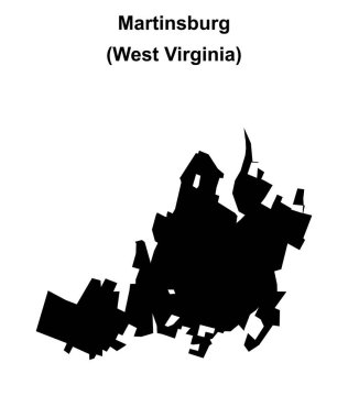 Martinsburg (Batı Virginia) boş ana hat haritası