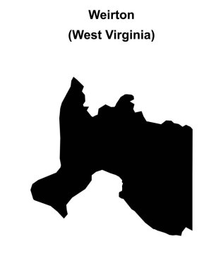 Weirton (Batı Virginia) boş ana hat haritası