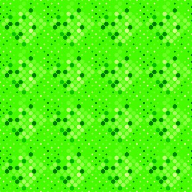 Geometrik nokta desenli arkaplan tasarımı - yeşil vektör çizimi