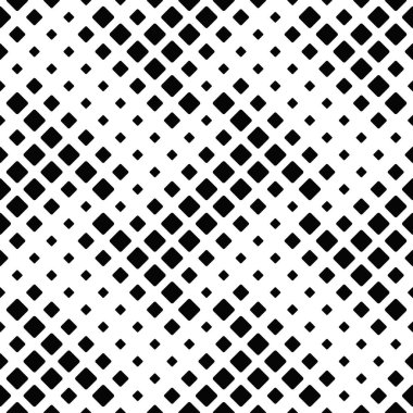 Geometrik kare şablon arkaplan - köşegen kareli soyut siyah ve beyaz vektör tasarımı