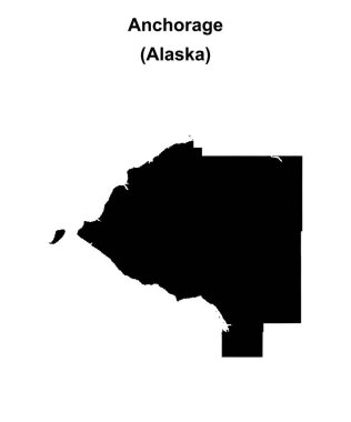 Anchorage Borough (Alaska) boş ana hat haritası