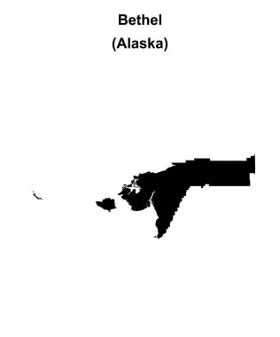 Bethel Borough (Alaska) boş ana hat haritası