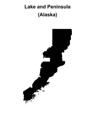 Lake and Peninsula Borough (Alaska) boş ana hat haritası