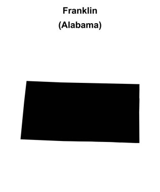 Franklin County (Alabama) boş ana hat haritası