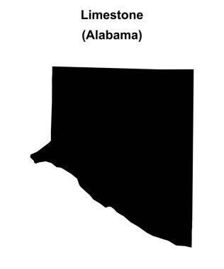 Limestone İlçesi (Alabama) boş ana hat haritası