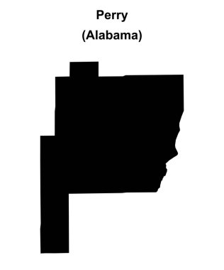 Perry County (Alabama) boş ana hat haritası