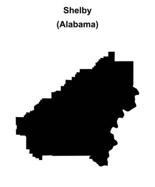 Shelby County (Alabama) boş ana hat haritası