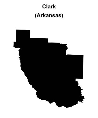 Clark County (Arkansas) boş ana hat haritası