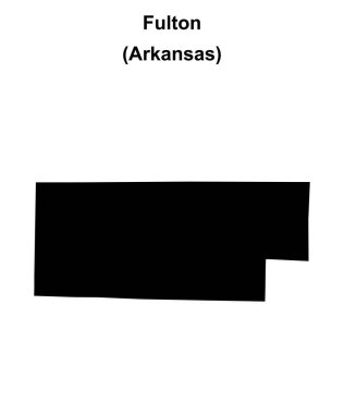 Fulton County (Arkansas) boş ana hat haritası
