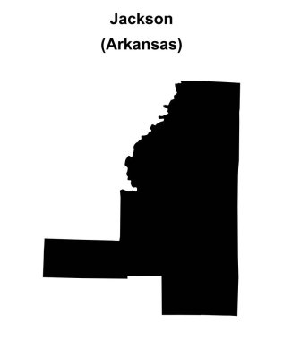 Jackson County (Arkansas) boş ana hat haritası