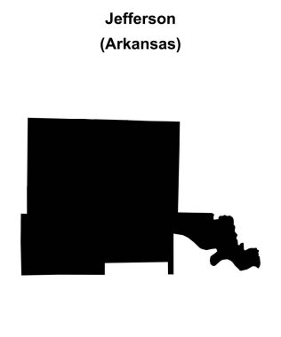 Jefferson County (Arkansas) boş ana hat haritası