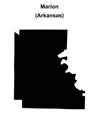 Marion County (Arkansas) boş ana hat haritası
