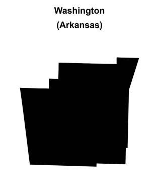 Washington County (Arkansas) boş ana hat haritası