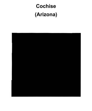 Cochise County (Arizona) boş ana hat haritası