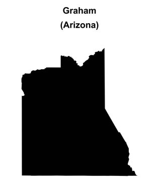 Graham County (Arizona) boş ana hat haritası