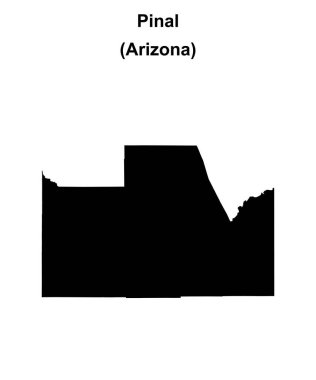 Pinal County (Arizona) boş ana hat haritası