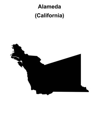 Alameda İlçesi (California) boş ana hat haritası