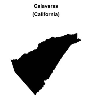 Calaveras İlçesi (California) boş ana hat haritası