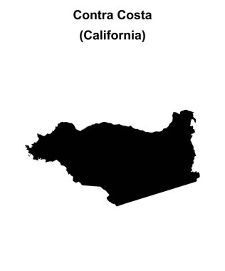 Contra Costa County (California) boş ana hat haritası