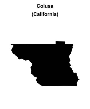 Colusa County (California) boş ana hat haritası