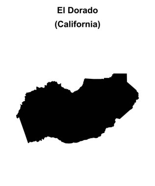 El Dorado İlçesi (California) boş ana hat haritası