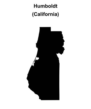 Humboldt İlçesi (California) boş ana hat haritası
