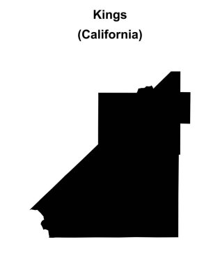 Kings County (California) boş ana hat haritası