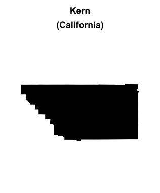 Kern County (California) boş ana hat haritası