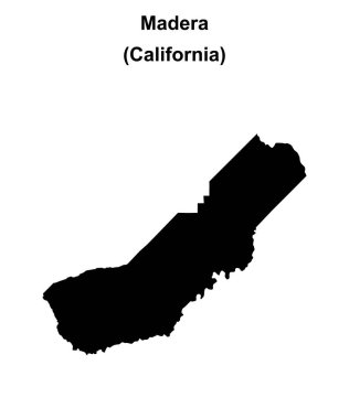 Madera County (California) boş ana hat haritası
