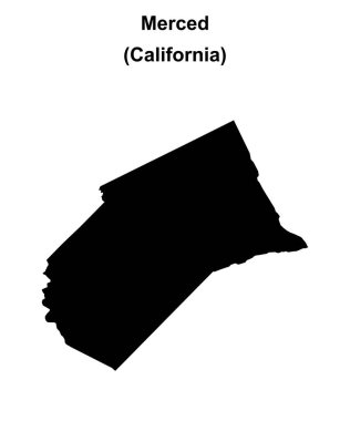 Merced County (California) boş ana hat haritası