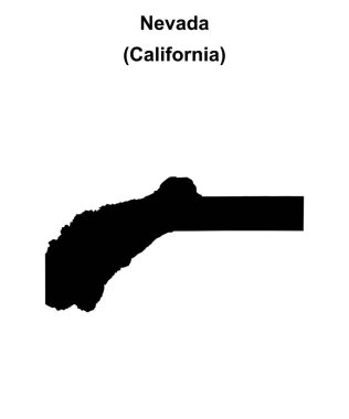 Nevada İlçesi (California) boş ana hat haritası