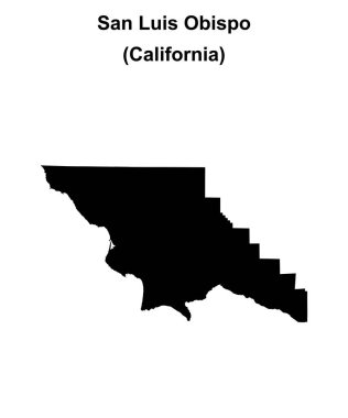 San Luis Obispo İlçesi (California) boş ana hat haritası