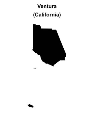 Ventura İlçesi (California) boş ana hat haritası