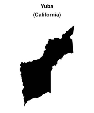 Yuba İlçesi (California) boş ana hat haritası