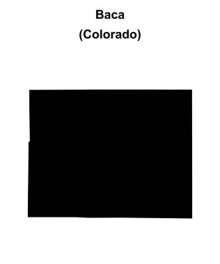 Baca İlçesi (Colorado) boş ana hat haritası