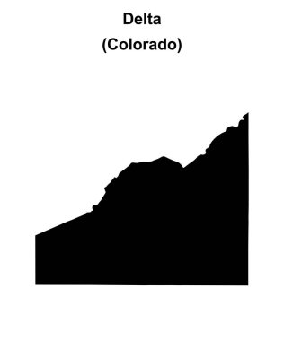 Delta County (Colorado) boş ana hat haritası