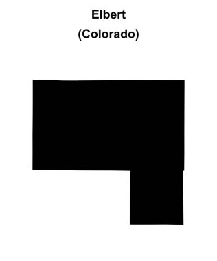 Elbert County (Colorado) boş ana hat haritası