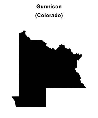 Gunnison County (Colorado) boş ana hat haritası