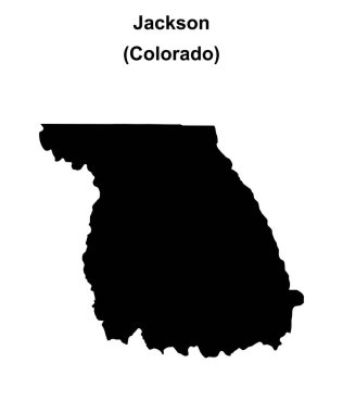 Jackson County (Colorado) boş ana hat haritası