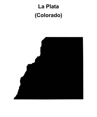 La Plata County (Colorado) boş ana hat haritası
