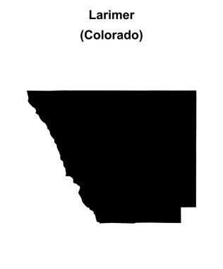 Larimer İlçesi (Colorado) boş ana hat haritası