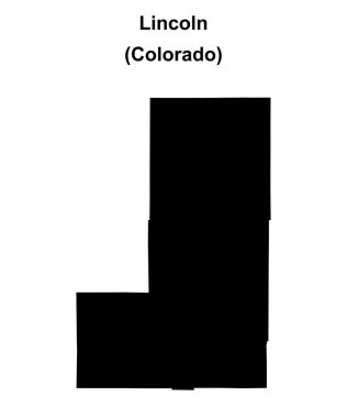 Lincoln County (Colorado) boş ana hat haritası
