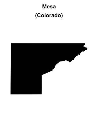 Mesa County (Colorado) boş ana hat haritası