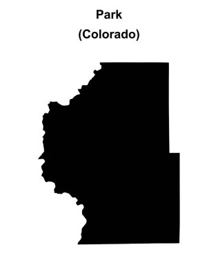 Park County (Colorado) boş ana hat haritası