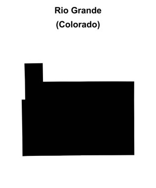 Rio Grande İlçesi (Colorado) boş ana hat haritası
