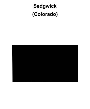 Sedgwick İlçesi (Colorado) boş ana hat haritası
