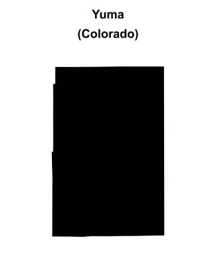 Yuma İlçesi (Colorado) boş ana hat haritası