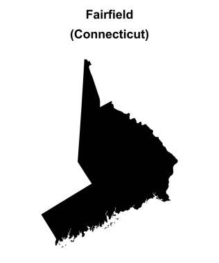 Fairfield County (Connecticut) boş ana hat haritası