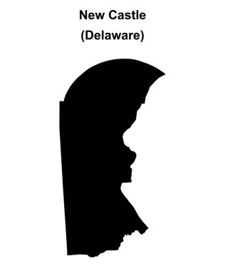 Yeni Castle County (Delaware) boş ana hat haritası