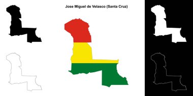 Jose Miguel de Velasco eyalet ana hat haritası seti